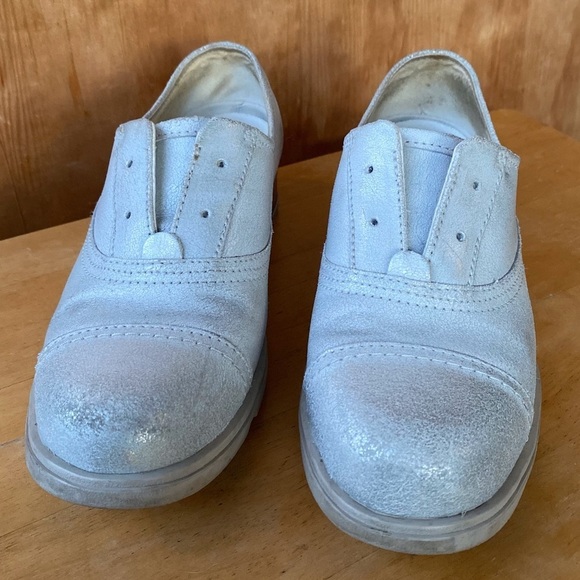 Sorel Major Oxford White Metallic Slip On Shoe Sparkly - Picture 5 of 10
